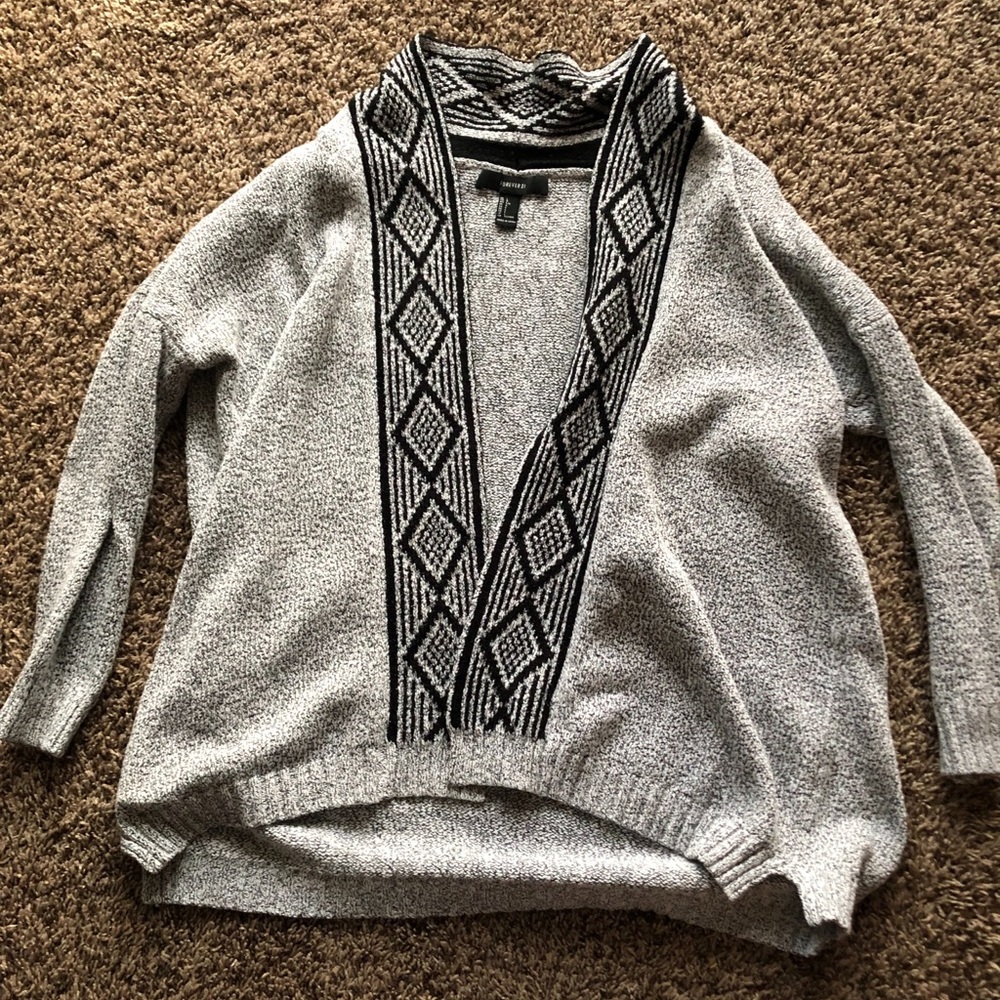 Knit grey cardigan